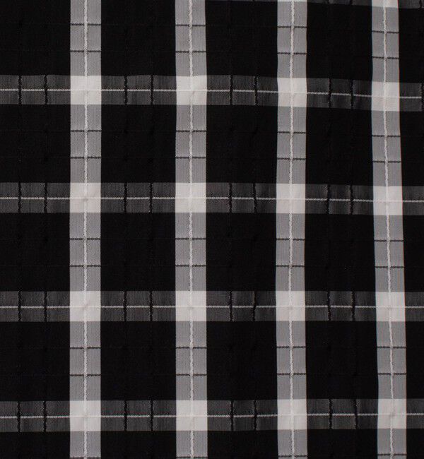 NOLLEY'S「ウォッシャブルチェックタフタロングスカート」|フレア|