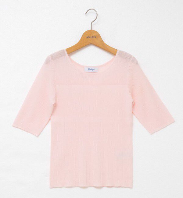 NOLLEY'S「《手洗い可能》ベーシック半袖ニット」|ニット・セーター|