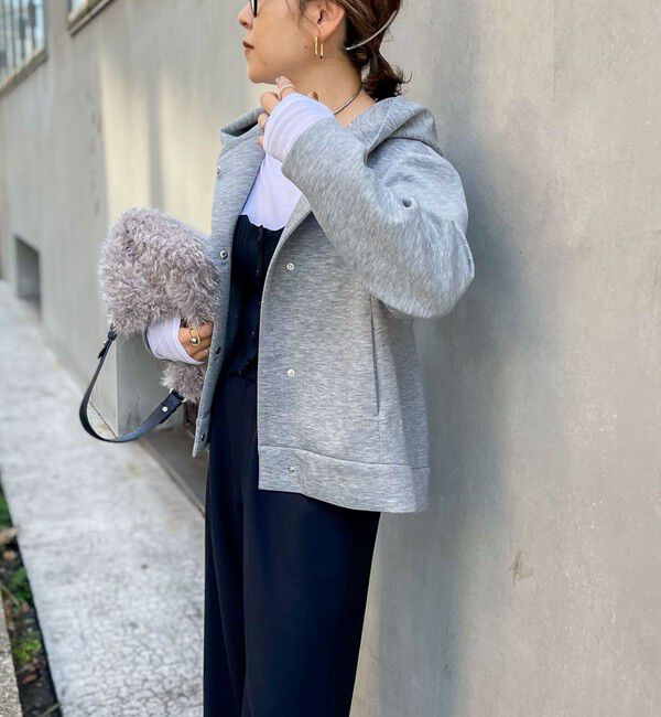 NOLLEY'S「【追加】ウォッシャブルエアボールフードブルゾン」|ブルゾン・スタジャン|