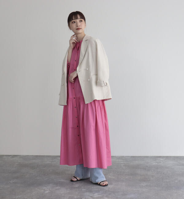 fredy emue「【fredyemueフレディエミュ】コードボリュームシャツワンピース」|ワンピース|