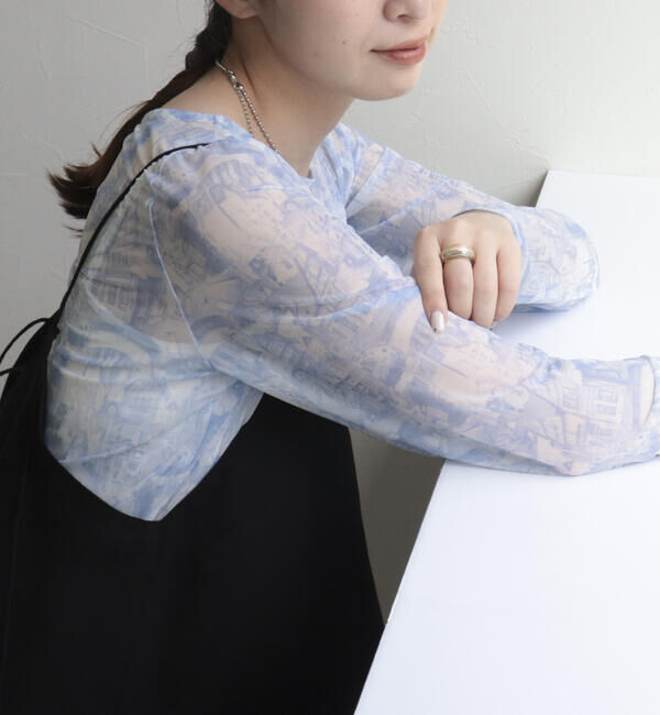 fredy emue「ランドスケープシアープルオーバー」|Tシャツ・カットソー|