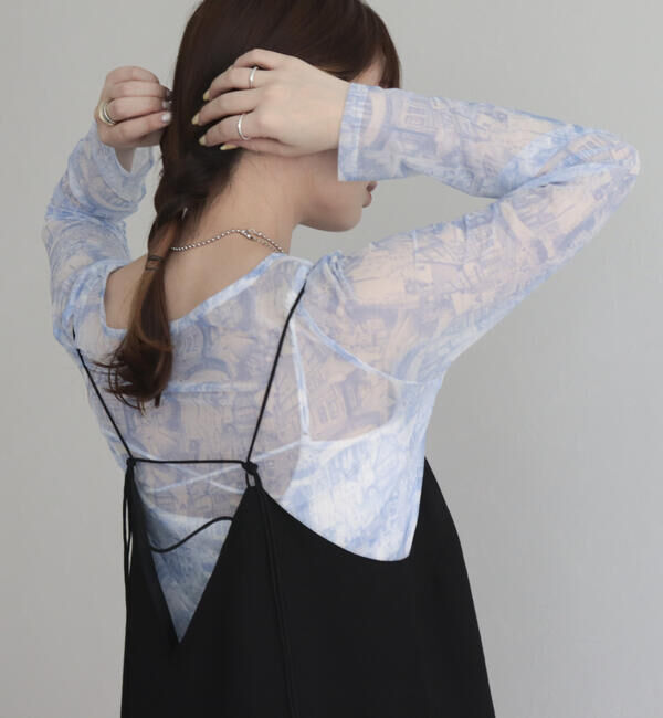 fredy emue「ランドスケープシアープルオーバー」|Tシャツ・カットソー|