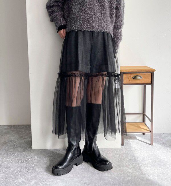 fredy emue「レイヤードチュールスカート」|スカート|