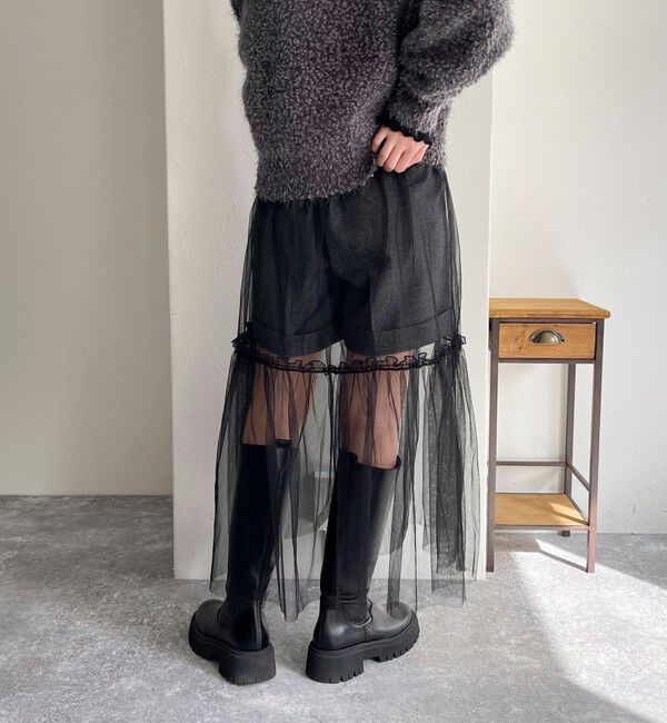 fredy emue「レイヤードチュールスカート」|スカート|