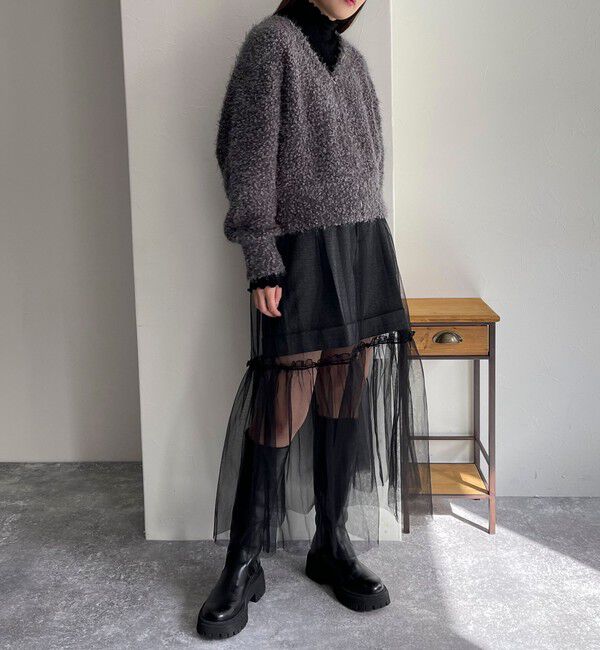 fredy emue「レイヤードチュールスカート」|スカート|