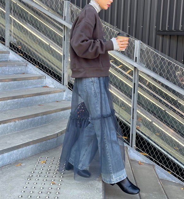 fredy emue「レイヤードチュールスカート」|スカート|