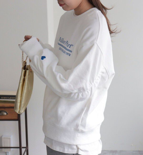 fredy emue「ハート刺繍ボリューム裏毛プルオーバー」|スウェット・ジャージ|