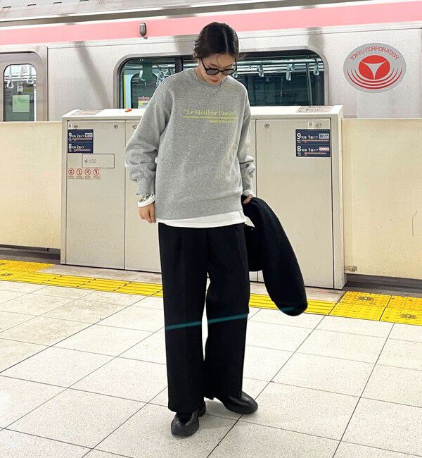 fredy emue「ハート刺繍ボリューム裏毛プルオーバー」|スウェット・ジャージ|