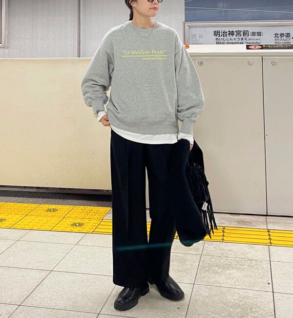 fredy emue「ハート刺繍ボリューム裏毛プルオーバー」|スウェット・ジャージ|