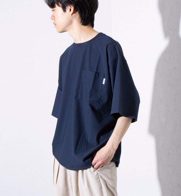 GLOSTER「【GLOSTER/グロスター】N/PU 接触冷感 フレッシュオーバーTシャツ ポケT 」|Tシャツ・カットソー|