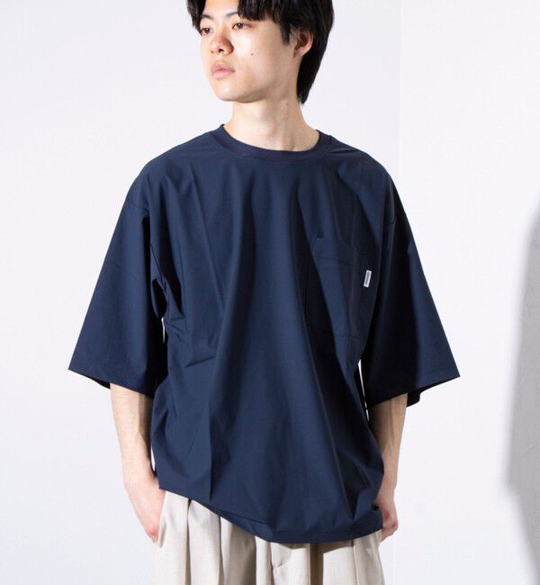 GLOSTER「【GLOSTER/グロスター】N/PU 接触冷感 フレッシュオーバーTシャツ ポケT 」|Tシャツ・カットソー|