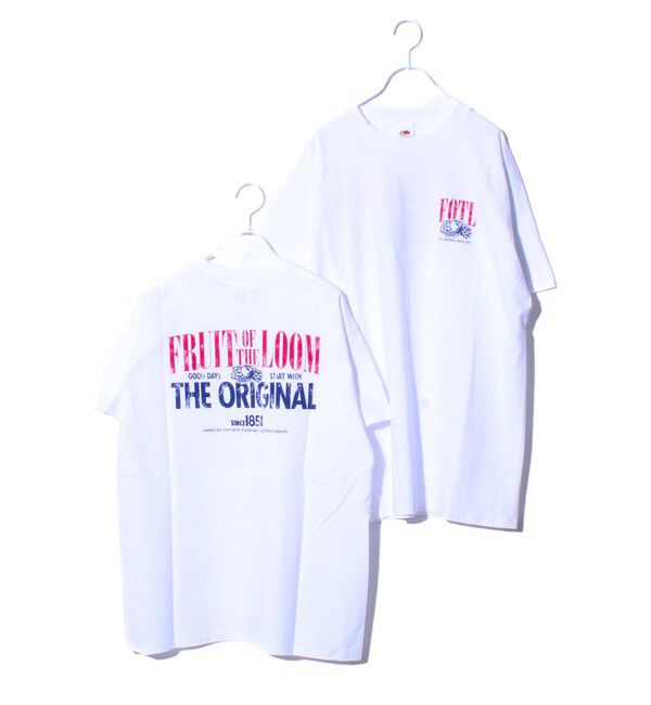 GLOSTER「【FRUIT OF THE LOOM/フルーツオブザルーム】プリントTシャツ バックプリント」|Tシャツ・カットソー|ホワイト