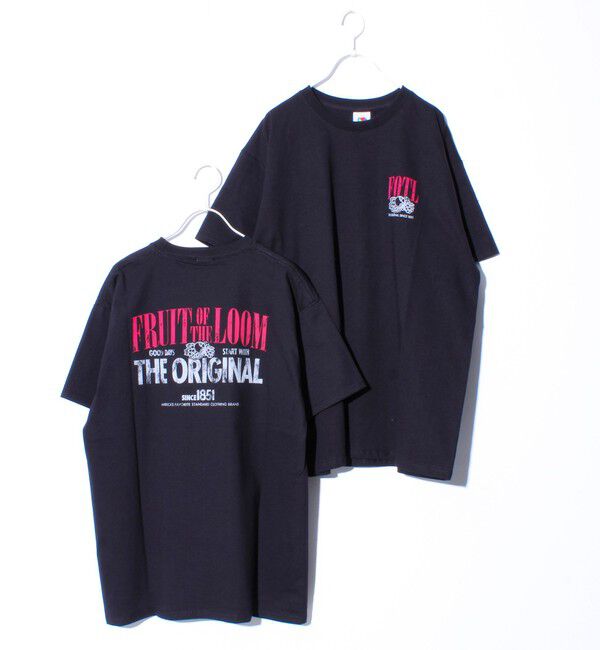 GLOSTER「【FRUIT OF THE LOOM/フルーツオブザルーム】プリントTシャツ バックプリント」|Tシャツ・カットソー|ブラック