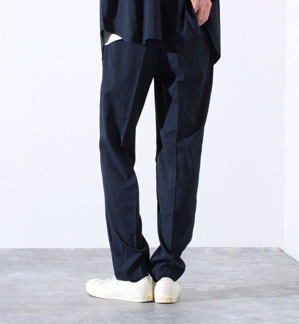 GLOSTER「【GLOSTER/グロスター】メッシュサッカー素材 テーパードイージーパンツ」|チノ|