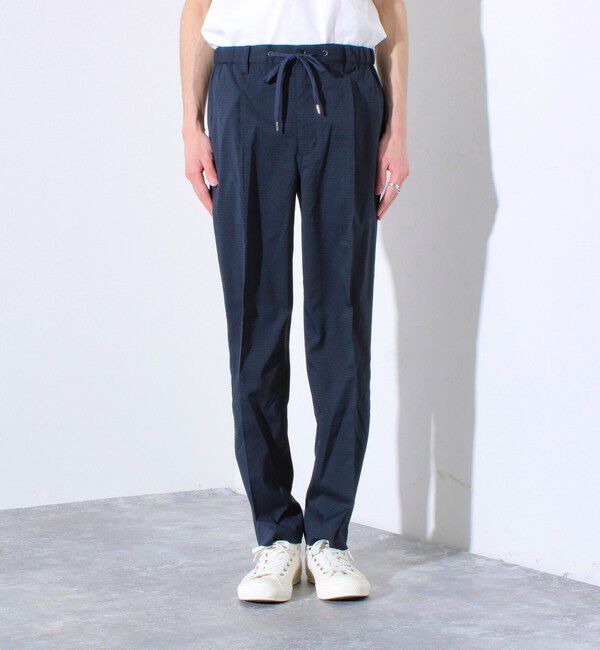 GLOSTER「【GLOSTER/グロスター】メッシュサッカー素材 テーパードイージーパンツ」|チノ|