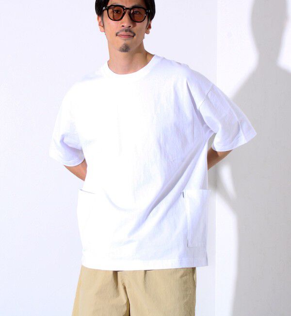 GLOSTER「【GLOSTER/グロスター】バックステッチ サイドポケットTシャツ ビックシルエット」|Tシャツ・カットソー|