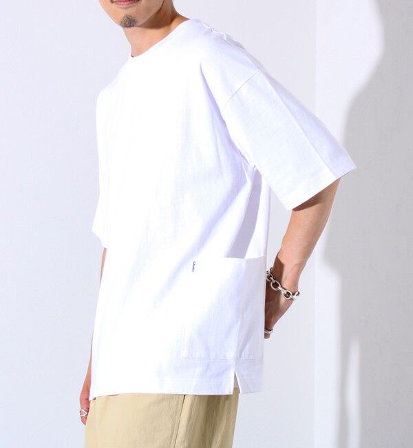 GLOSTER「【GLOSTER/グロスター】バックステッチ サイドポケットTシャツ ビックシルエット」|Tシャツ・カットソー|