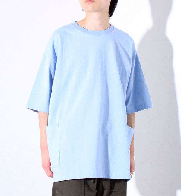 GLOSTER「【GLOSTER/グロスター】バックステッチ サイドポケットTシャツ ビックシルエット」|Tシャツ・カットソー|