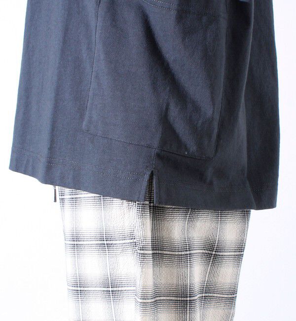 GLOSTER「【GLOSTER/グロスター】バックステッチ サイドポケットTシャツ ビックシルエット」|Tシャツ・カットソー|