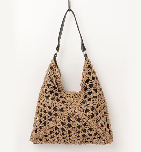 fredy emue「ペーパー透かし編みワンショルバッグ」|かごバッグ|