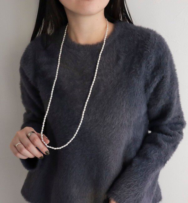 fredy emue「ライスパールフックロングネックレス」|ネックレス|