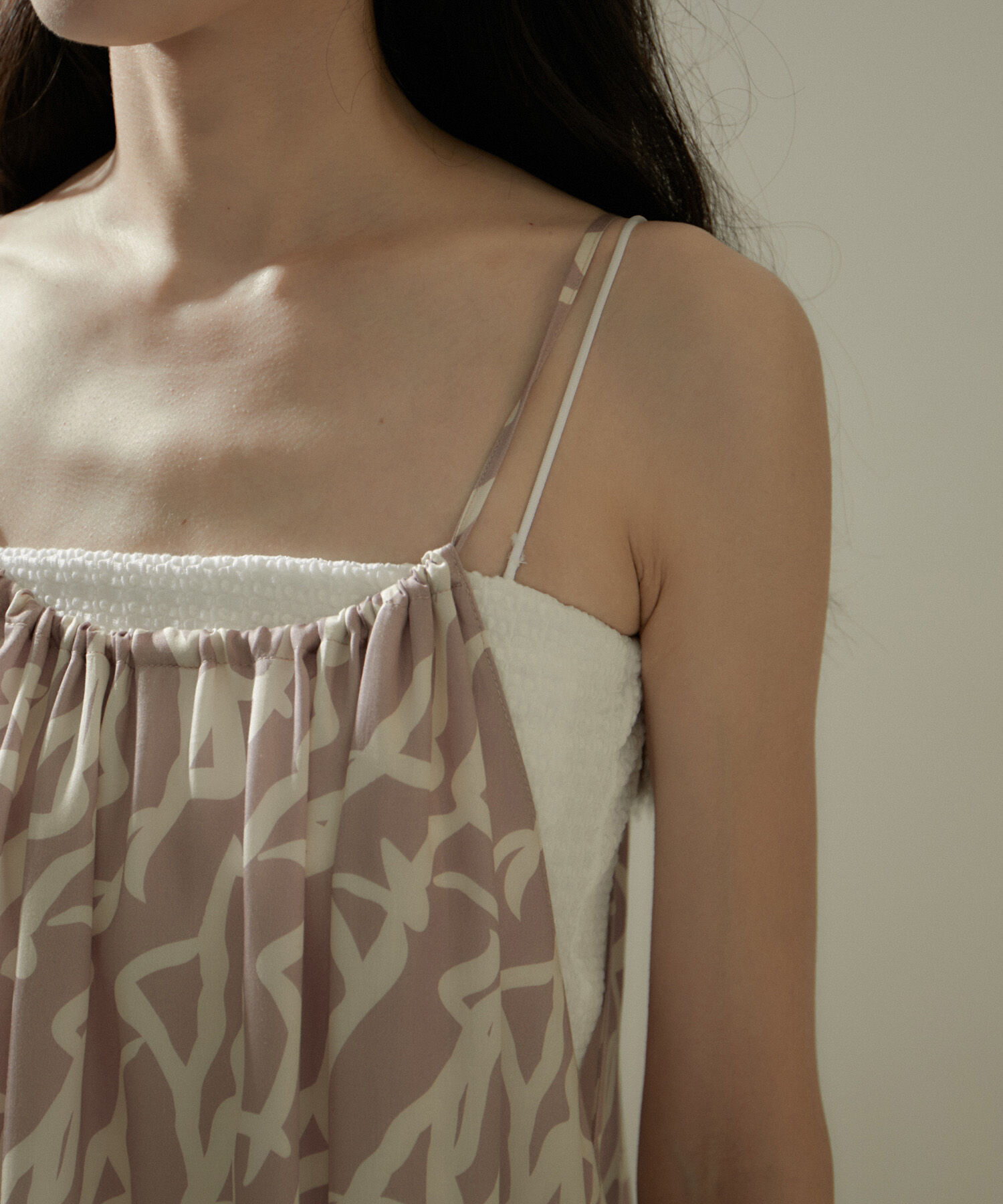 SALON adam et rope'「シーサイドダンサープリント2WAYキャミワンピース」|ワンピース|