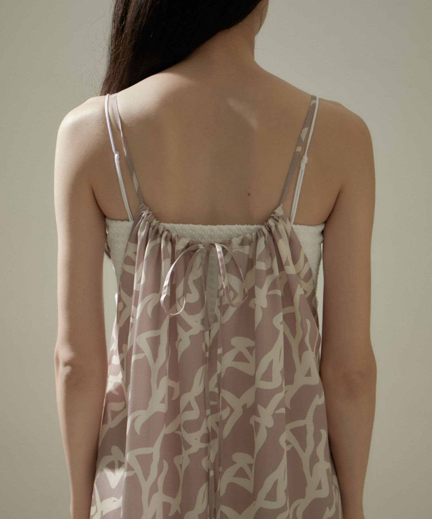 SALON adam et rope'「シーサイドダンサープリント2WAYキャミワンピース」|ワンピース|