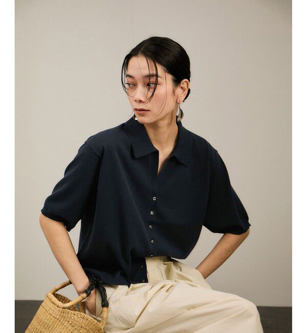 SALON adam et rope'「【WEB限定】ドライタッチスキッパーニットカーディガン［洗える］」|カーディガン|