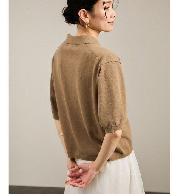 SALON adam et rope'「【WEB限定】ドライタッチスキッパーニットカーディガン［洗える］」|カーディガン|