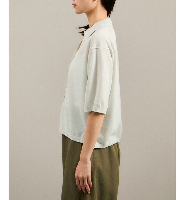 SALON adam et rope'「【WEB限定】ドライタッチスキッパーニットカーディガン［洗える］」|カーディガン|