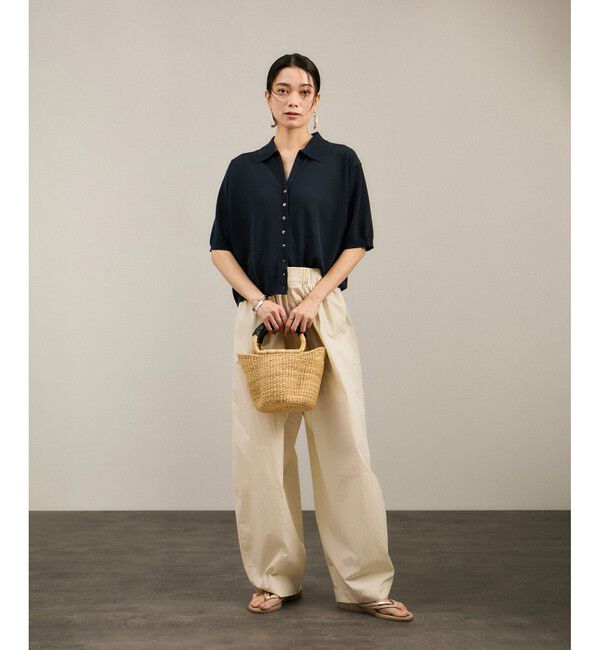 SALON adam et rope'「【WEB限定】ドライタッチスキッパーニットカーディガン［洗える］」|カーディガン|