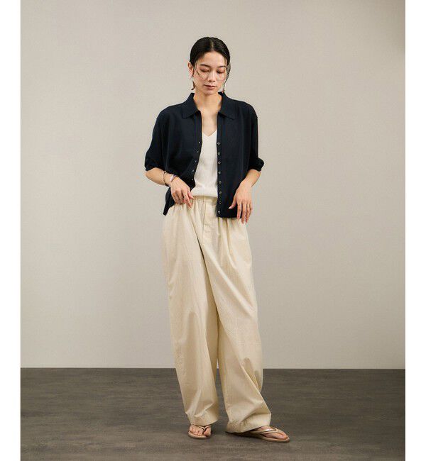 SALON adam et rope'「【WEB限定】ドライタッチスキッパーニットカーディガン［洗える］」|カーディガン|