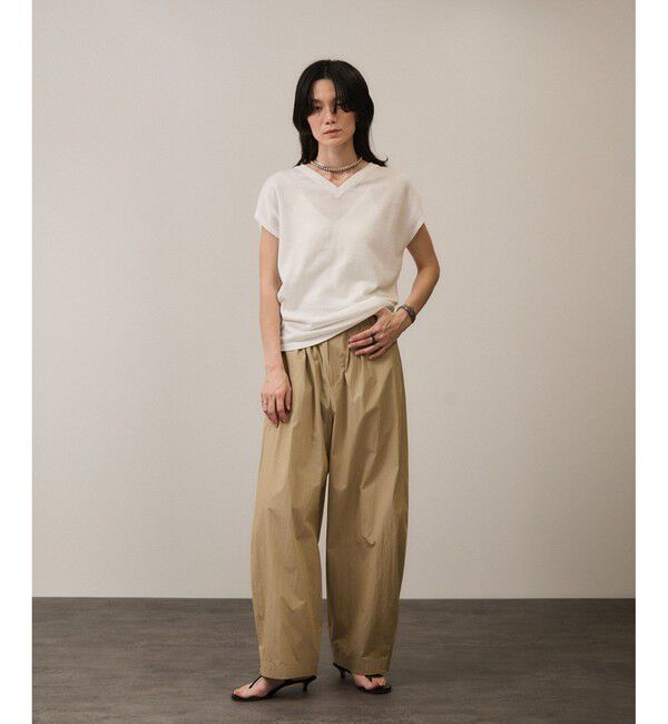 SALON adam et rope'「リネンニットベスト2WAYカーディガン［ドライタッチ・洗える］」|カーディガン|