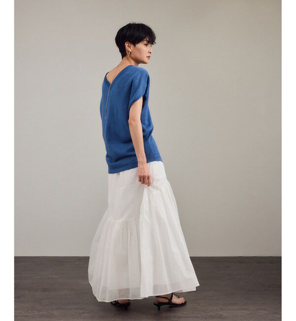 SALON adam et rope'「リネンニットベスト2WAYカーディガン［ドライタッチ・洗える］」|カーディガン|