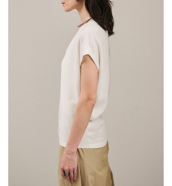 SALON adam et rope'「リネンニットベスト2WAYカーディガン［ドライタッチ・洗える］」|カーディガン|