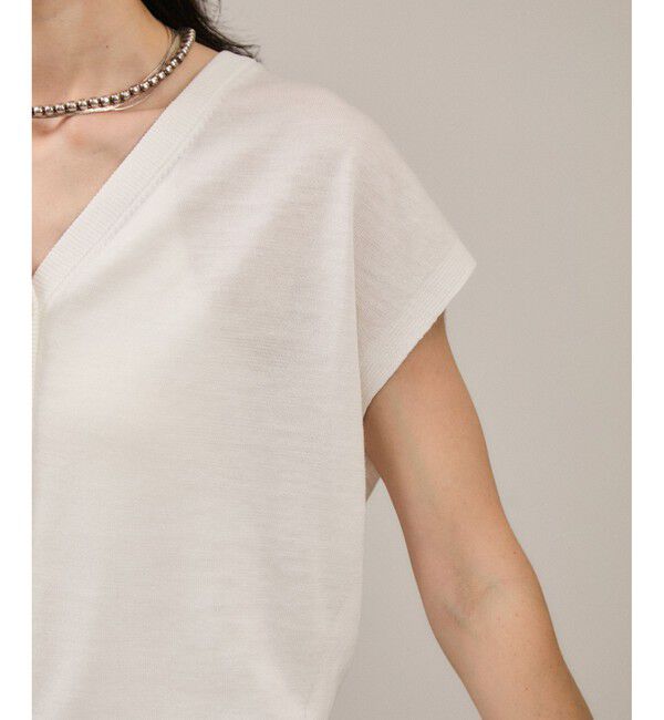 SALON adam et rope'「リネンニットベスト2WAYカーディガン［ドライタッチ・洗える］」|カーディガン|