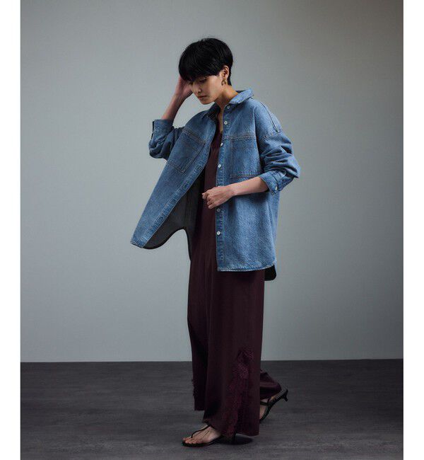 SALON adam et rope'「USAコットンデニムオーバーシャツ［セットアップ対応］」|シャツ・ブラウス|