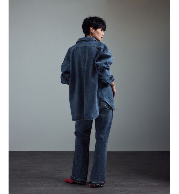 SALON adam et rope'「USAコットンデニムオーバーシャツ［セットアップ対応］」|シャツ・ブラウス|