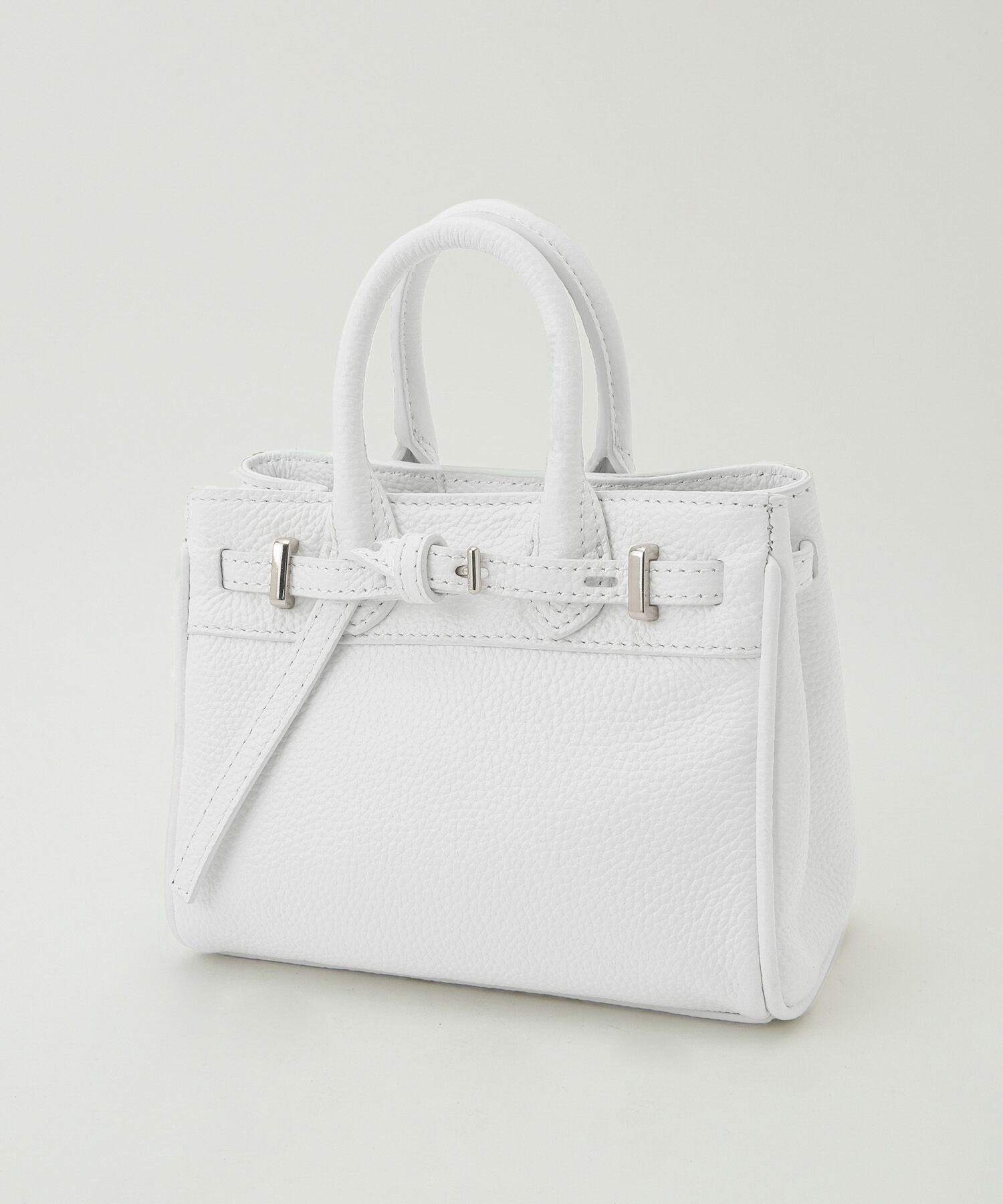 ROPE「【一部直営店舗・WEB限定】リアルレザーナローベルトミニバッグ」|ハンドバッグ|