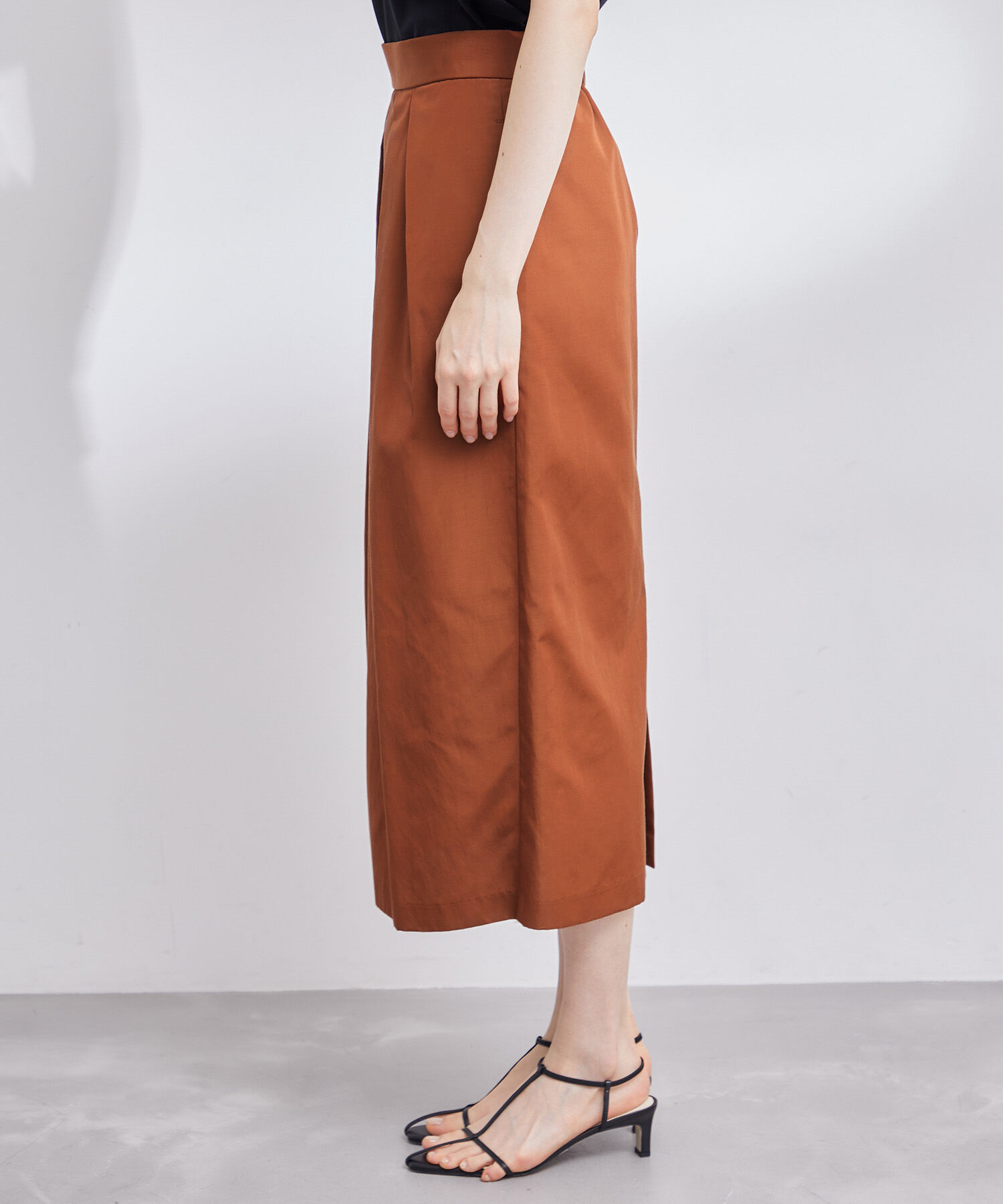 ROPE「フロントタックタイトスカート」|スカート|