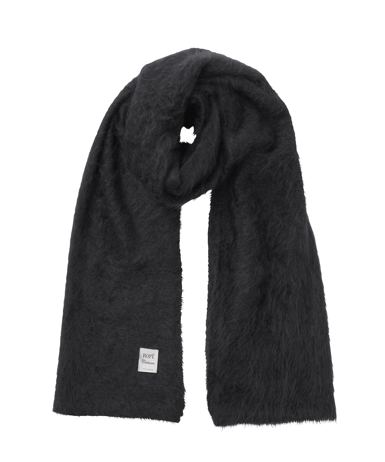 ROPE「【一部店舗限定】カシミヤ100％ ロングストール」|ストール|ブラック(01)