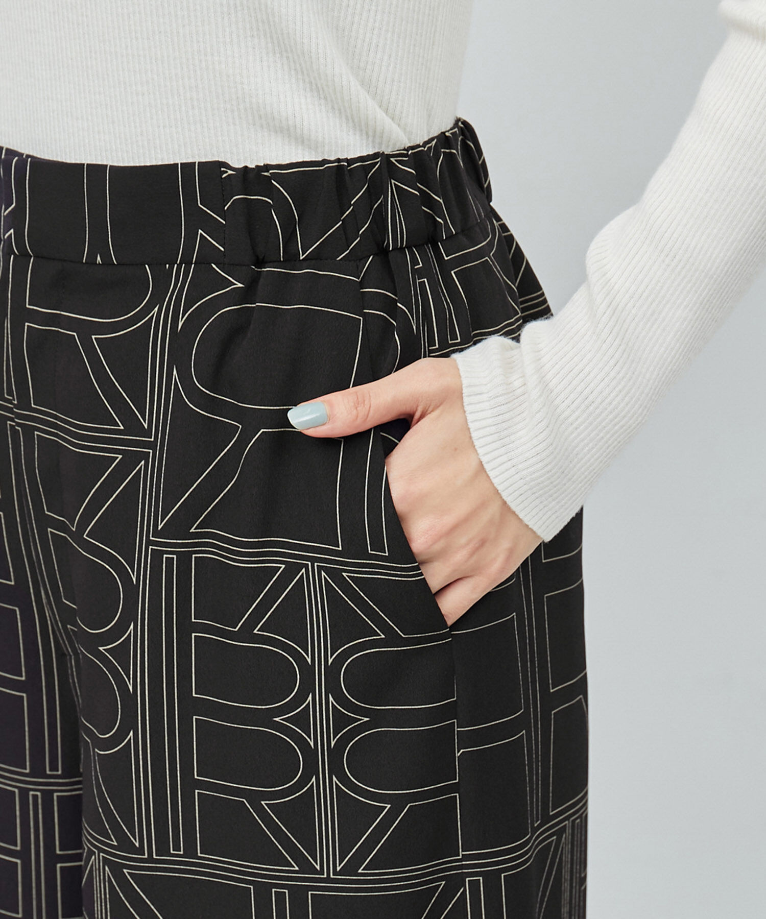 ROPE「【雑誌掲載】モノグラムプリントワイドパンツ【セットアップ対応】」|その他|