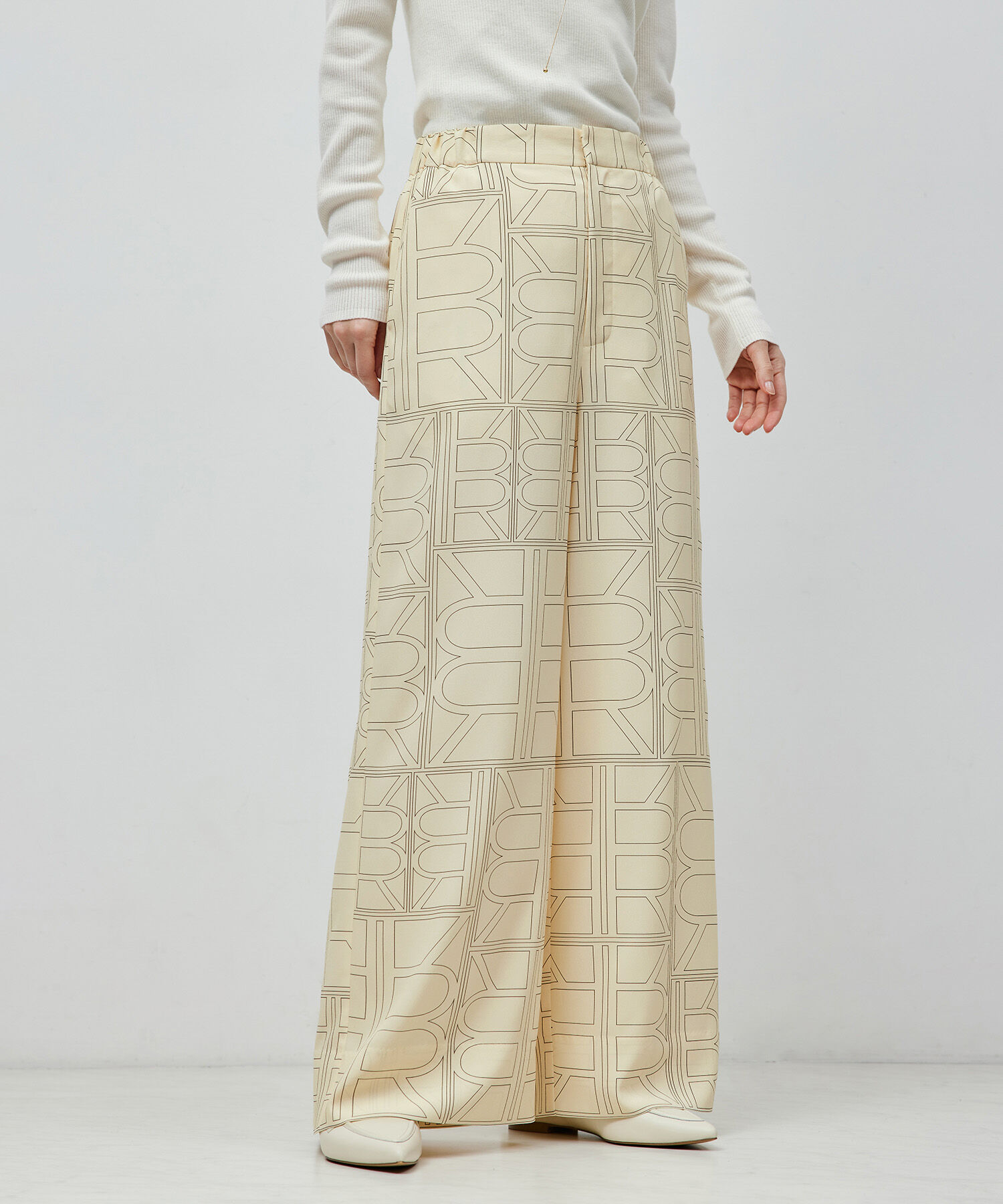 ROPE「【雑誌掲載】モノグラムプリントワイドパンツ【セットアップ対応】」|その他|