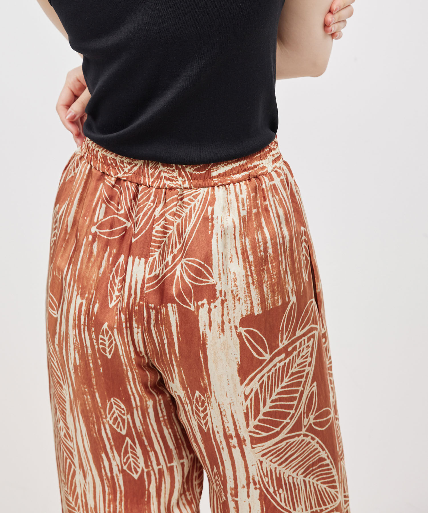 ROPE「【IPEKER】ニュアンスボタニカルイージーパンツ」|その他|