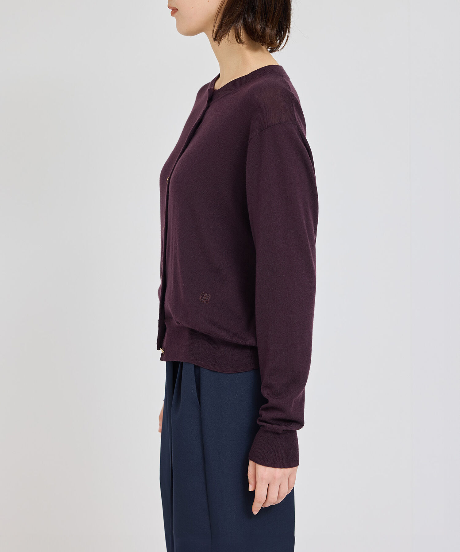 ROPE「SUPER160&rsquo;sメリノウールカーディガン【ロロ・ピアーナ社製ウール使用】/アンサンブル対応」|カーディガン|