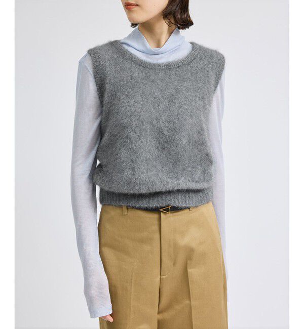 ROPE「フォックスラクーンノースリーブベスト」|ベスト・ジレ|