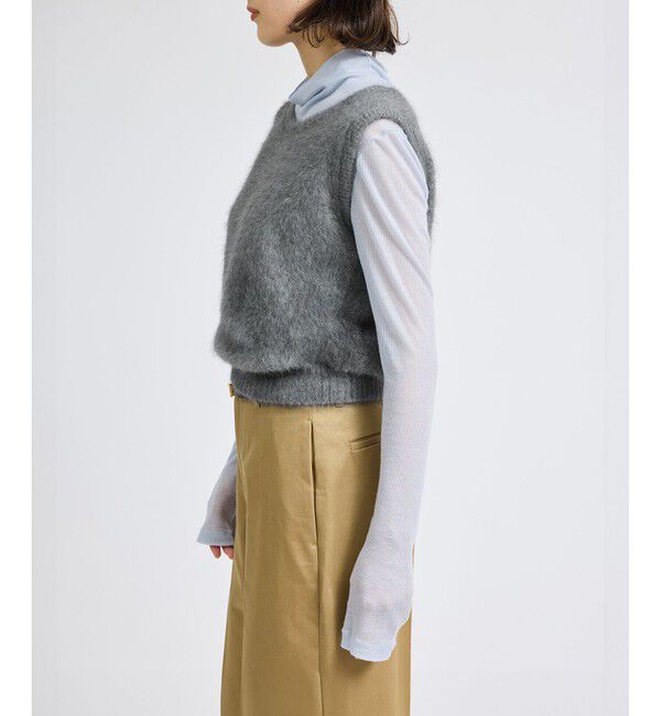 ROPE「フォックスラクーンノースリーブベスト」|ベスト・ジレ|