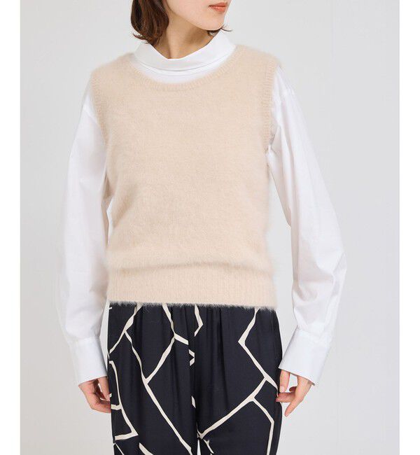 ROPE「フォックスラクーンノースリーブベスト」|ベスト・ジレ|