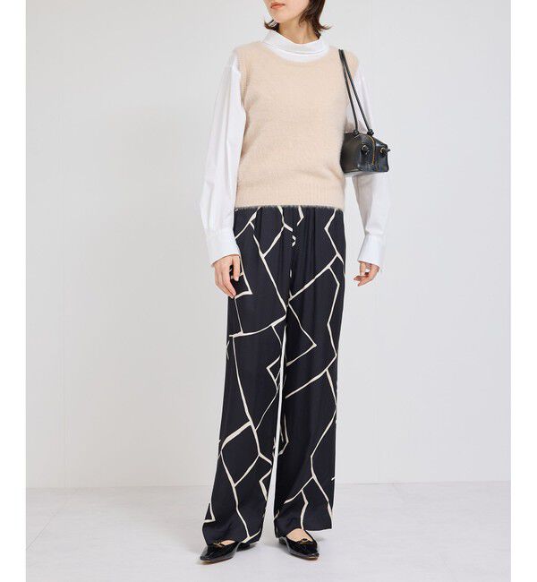 ROPE「フォックスラクーンノースリーブベスト」|ベスト・ジレ|