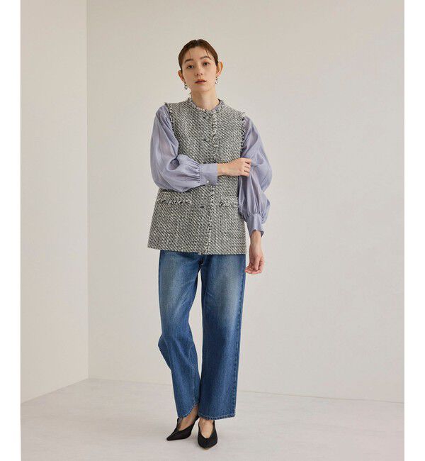 ROPE「ミックスツイードジレベスト」|ベスト・ジレ|